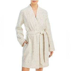 Hudson Park Collection Strié Print Waffle Bathrobe, Size L/XL New w/Tag